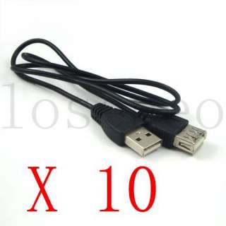 10 Lot 2FT USB2.0 A  Male to A  Female Extension Cable  