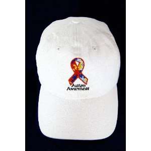  Autism Ribbon Baseball Hats   (12 Hats) 