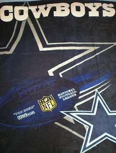   Dallas Cowboys Football Fleece Blanket 60x80 NEW in retail bag Throw