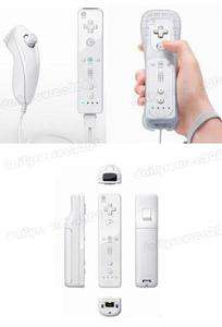 Nintendo Wii Remote & Nunchuck Game Controller White with Silicon Skin 