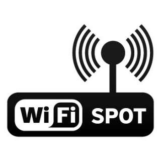 Wireless Decal Sticker wifi Spot Sign vinyl X2WXR  
