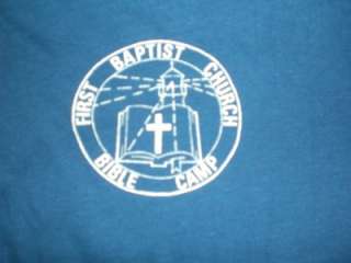 Vintage Bible Camp Tshirt 1980s Medium Sport T soft  