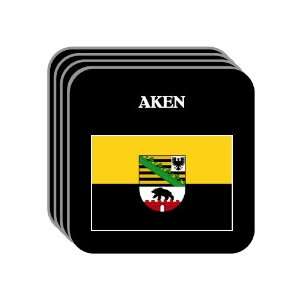  Saxony Anhalt   AKEN Set of 4 Mini Mousepad Coasters 