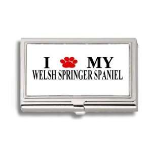  Welsh Springer Spaniel Paw Love My Dog Business Card 