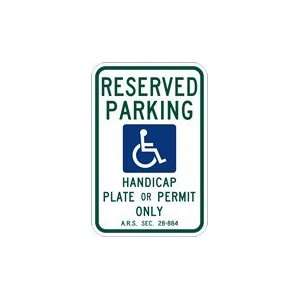  Arizona State Handicap Parking Sign   12X18