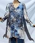 ART TO WEAR PAISLEY SPICE JEWELED SHARKBITE TUNIC FROM COVER CHARGE 1X 