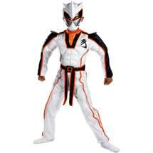 Power Rangers Jungle Fury White Rhino Ranger Costume Size 4 6 New 