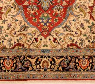 Area Handmade Persian Tabriz Wool Rugs 8 x 11  
