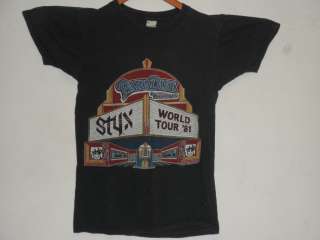Paradise Theatre Styx Tour 81 Vintage Rock T Shirt  