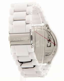 NY8192 DKNY Womens Glossy White Plastic Large Watch New Casual 