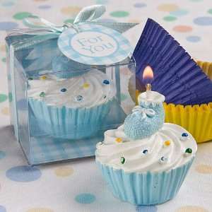  Wedding Favors Blue cupcake design candle favors Health 