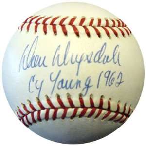  Don Drysdale Autographed Baseball   NL Cy Young PSA DNA 