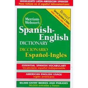  Dic Merriam Websters Spanish English Dictionary:  Author 