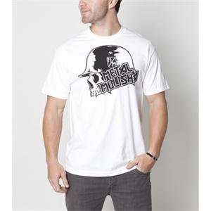  Metal Mulisha Clad T Shirt   Large/White Automotive