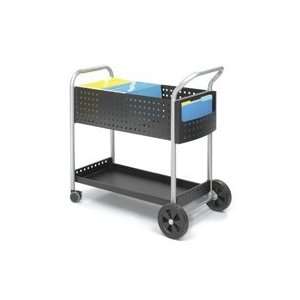 Safco Products Company Mail Cart,w/ Side Pocket,22 1/2x27 1/2x40 3/4 
