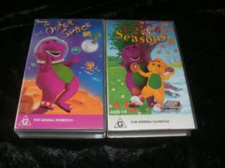 10 BARNEY VIDEOS GREAT COLLECTION VHS VIDEO PAL~ A RARE FIND~ FUN 