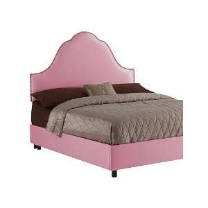   Furniture Plain High Arch Bed in Wood Rose   Queen