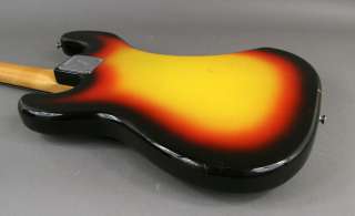 1966 Vintage Fender Precision bass guitar USA original sunburst 