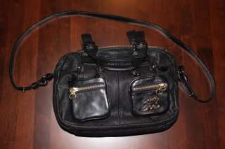 See By Chloe Bag   Black leather shoulder & handbag with gold 