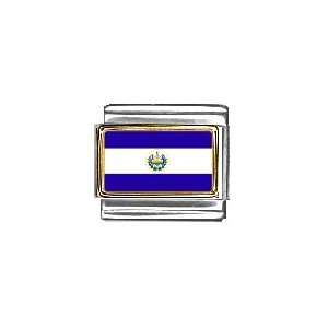  El Salvador Flag Italian Charm Bracelet Link Jewelry