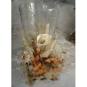Baby Keepsake Large fairy tall vase centerpiece   D`Lusso Collections 