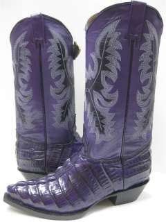LADIES WOMENS CROCODILE ALLIGATOR TAIL COWBOY BOOTS RODEO DANCING 