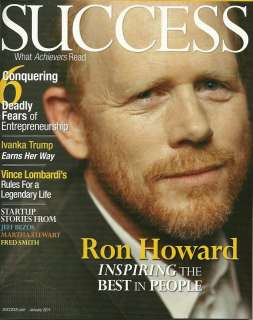 NEW Success Magazine Jan 2011 Ron Howard Issue CD  