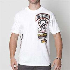  Metal Mulisha Deegan Race T Shirt   Large/White 
