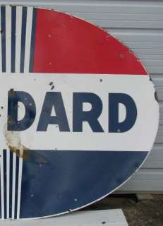 Standard Gas Double Sided Porcelain Sign  