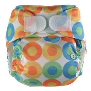 Swaddlebee EcoNappi Aplix One size Cloth diaper (Citrus Bubbles Print)