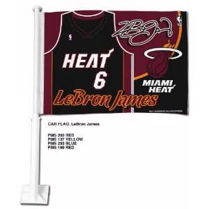 2010 MIAMI HEAT LEBRON JAMES CAR FLAG HOTTEST ITEM IN MIAMI MADE BY 