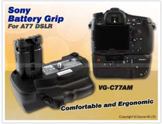 Sony Vertical Battery Grip VG C77AM for Alpha A77 DSLR Body NP FM500H 