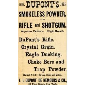   Smokeless Powder Rifle Guns   Original Print Ad: Home & Kitchen