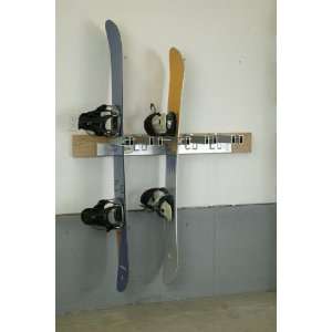Snowboard Wall Rack   Locks 5 Snowboards With Ski Key Locks (Sold 