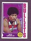 1974 TOPPS WES UNSELD 121 NRMT MT  