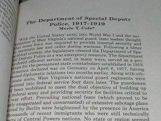 1983, West Virginia History Mag, HISTORY SPECIAL POLICE  