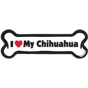 Love My Chihuahua Dog Bone Car Fridge Magnet 2x 7 Truck Camper 
