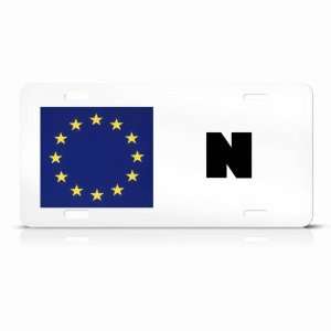  Norway Norwegian European Union Flag Metal License Plate 