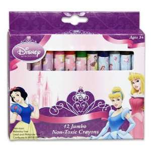  12ct Disney Princess Non Toxic Jumbo Crayons Toys & Games