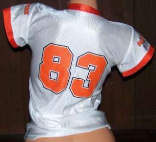 HOOTERS GIRL GAME WORN FOOTBALL JERSEY 83 HOOTERS EQUIPMENT S  