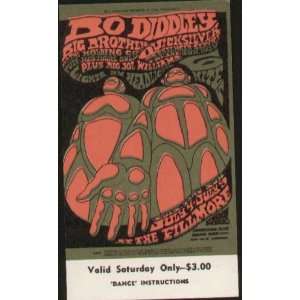  Janis Joplin Bo Diddley Concert Ticket BG71 1967: Home 