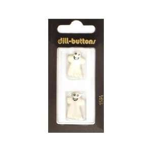  Dill Buttons 23mm Shank Ghost White 2 pc (6 Pack)