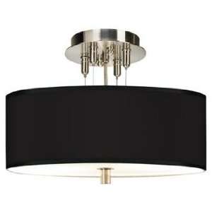  All Black Giclee 14 Wide Ceiling Light: Home Improvement