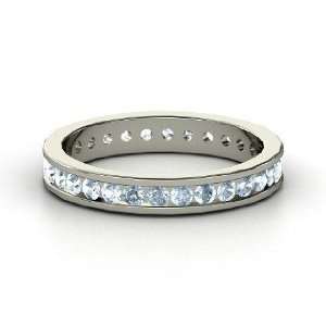  Alondra Eternity Band, Sterling Silver Ring with 