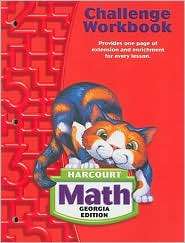 Harcourt School Publishers Math Georgia Challenge Workbook Student 