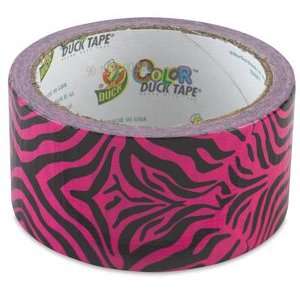 ShurTech Duck Tape Prints   Pink Zebra, 1.88 times; 10 yd, Duck Tape 