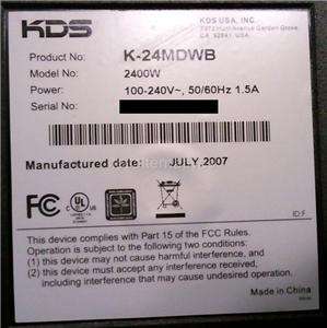 Repair Kit, KDS K 24MDWB, LCD Monitor, Capacitors, not entire board 
