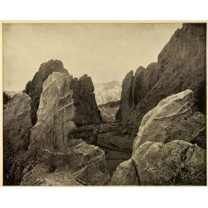 1899 Print Garden Gods Natural National Park Colorado Rock Formation 