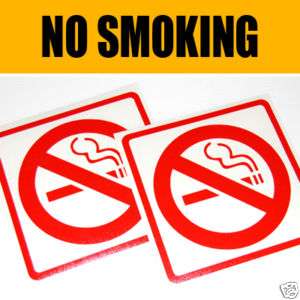 NO SMOKING DECAL SIGN STICKER WAREHOUSE BUSINESS RETAIL  