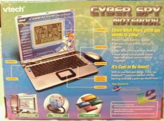 Vtech Cyber Spy Kids Realistic Notebook Computer Learning Laptop 100 